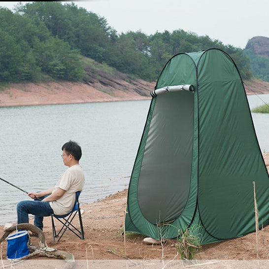 Tienda de campaña para cambiarse con ventana, individual, 190 × 120 × 120 cm