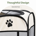 Tienda de campaña plegable de malla para mascotas (puertas con cremallera)