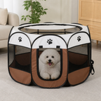 Tienda de campaña plegable de malla para mascotas (puertas con cremallera)
