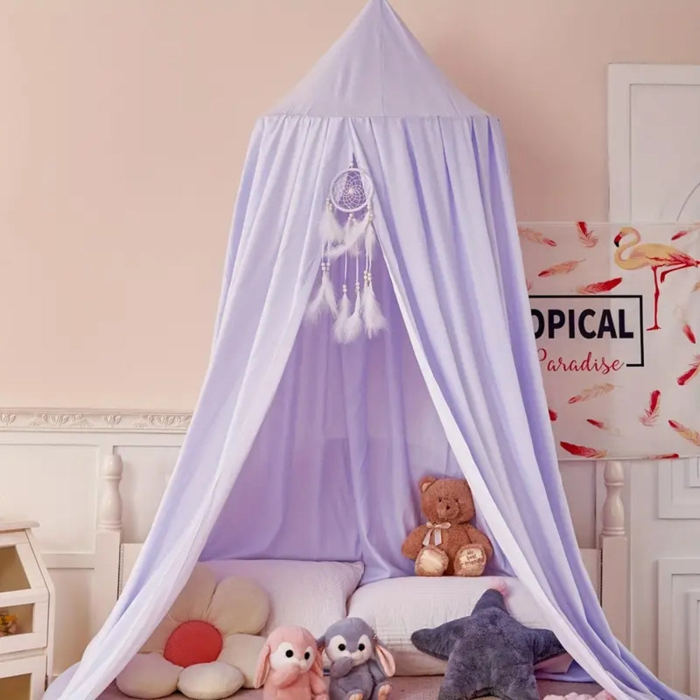 Tienda dosel de lectura infantil con tejido suave de microfibra