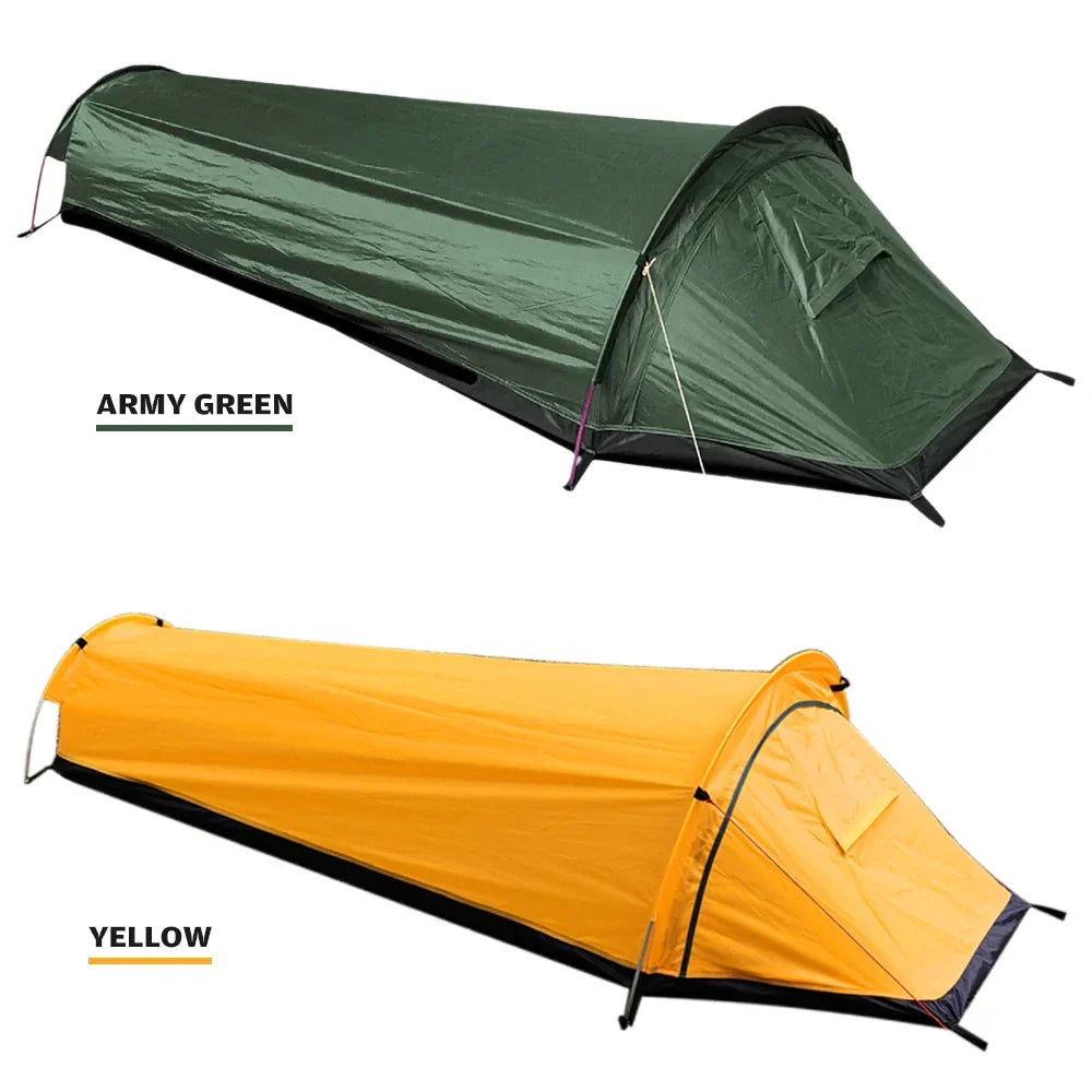 Tienda individual ultraligera Trekvento SoloShield impermeable y cortavientos con varillas de aluminio