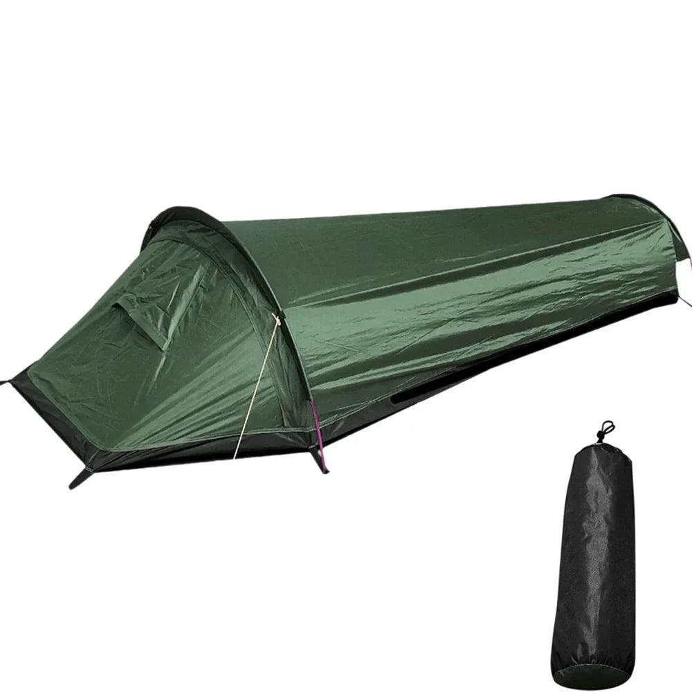 Tienda individual ultraligera Trekvento SoloShield impermeable y cortavientos con varillas de aluminio