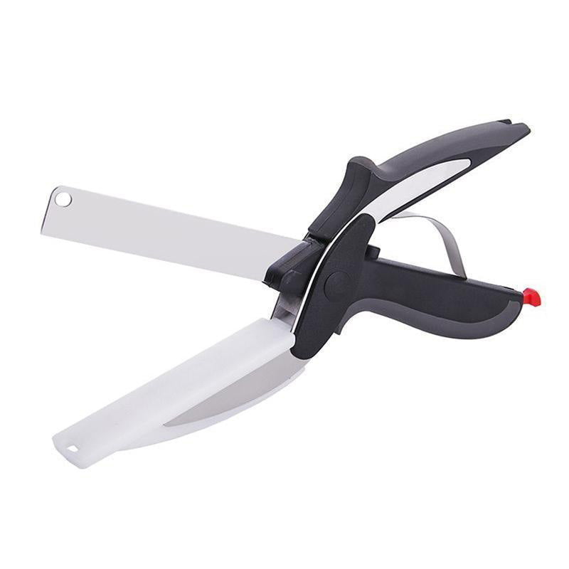 Tijeras de cocina 2 en 1 con tabla integrada