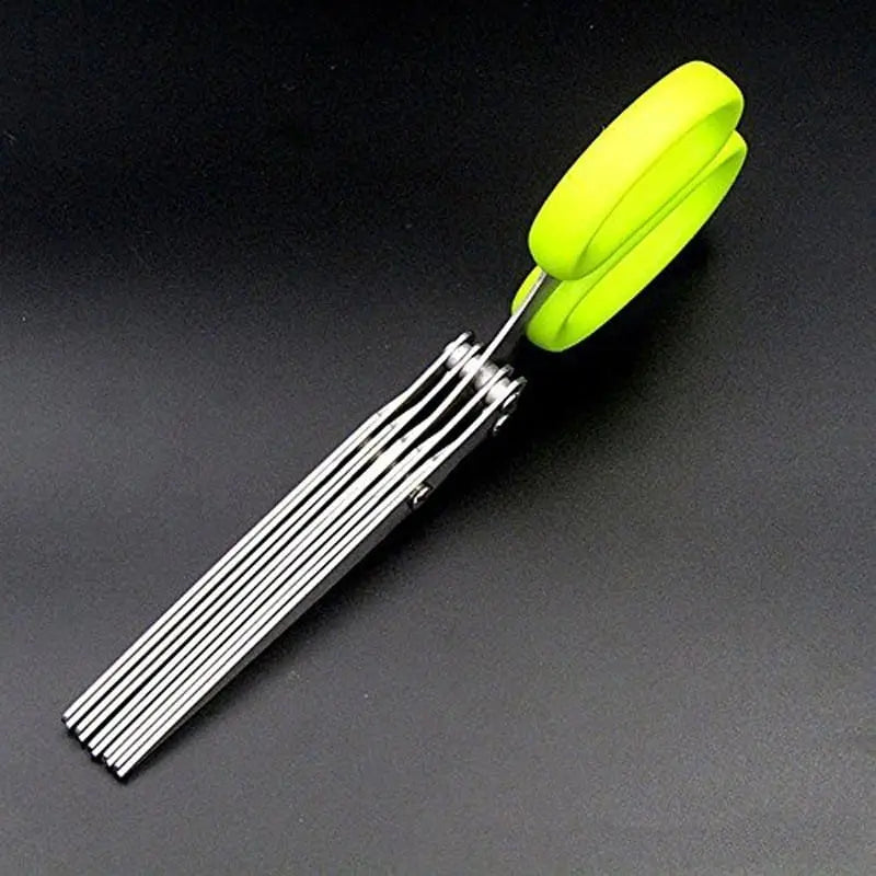 Tijeras de cocina con 5 hojas para hierbas aromáticas