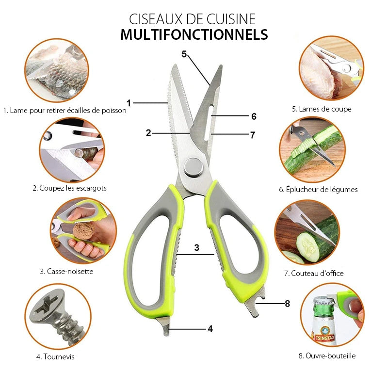 Tijeras de cocina multifunción