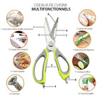 Tijeras de cocina multifunción