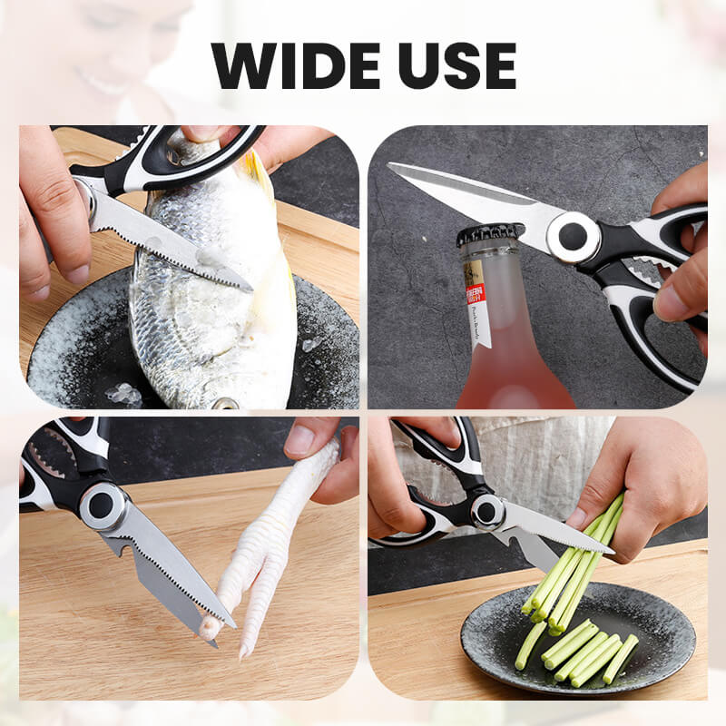 Tijeras de cocina multiusos de acero inoxidable