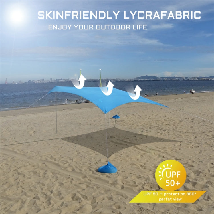 Toldo de playa lycra plegable para camping y pesca