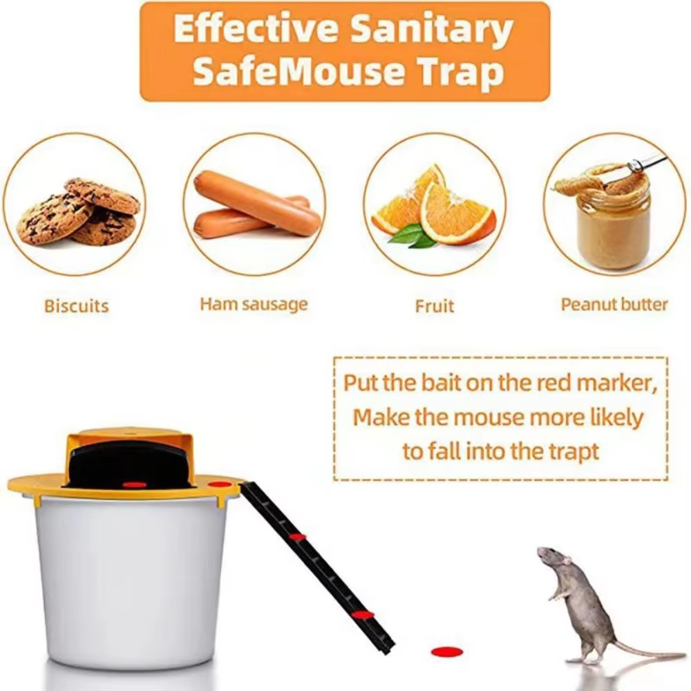 Trampa automática para ratones con reinicio para control de plagas en casa y jardín