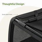 Transportín plegable para perros con estructura de acero (esterilla extraíble)