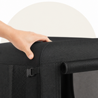 Transportín plegable para perros con estructura de acero (esterilla extraíble)