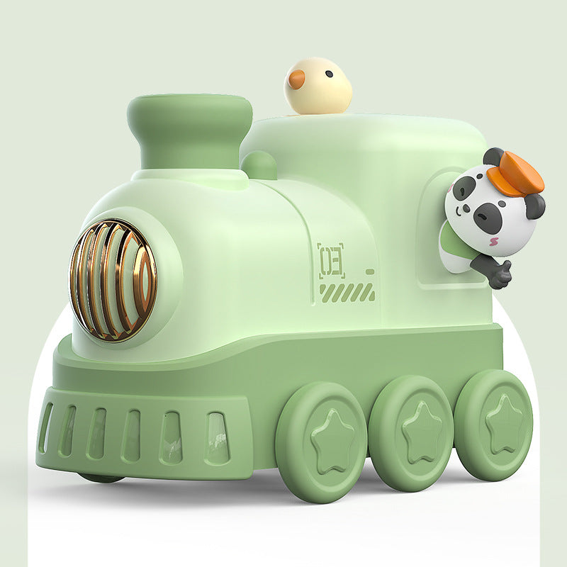 Tren animado interactivo con sonidos y movimiento