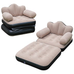 Tumbona hinchable ergonómica con soporte lumbar y cervical