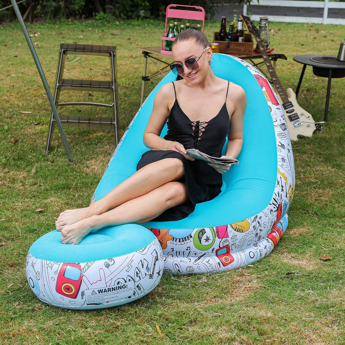 Tumbona hinchable multifuncional relax