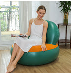 Tumbona hinchable relax con reposapiés para mujer