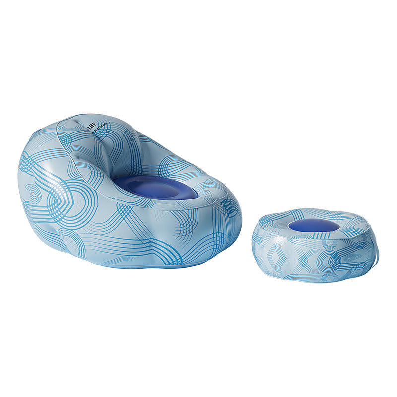 Tumbona hinchable relax con reposapiés para mujer