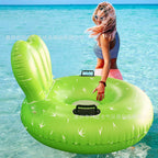 Tumbona hinchable unisex con respaldo confortable