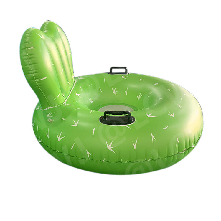 Tumbona hinchable unisex con respaldo confortable