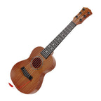Ukelele artístico con diseño de olas