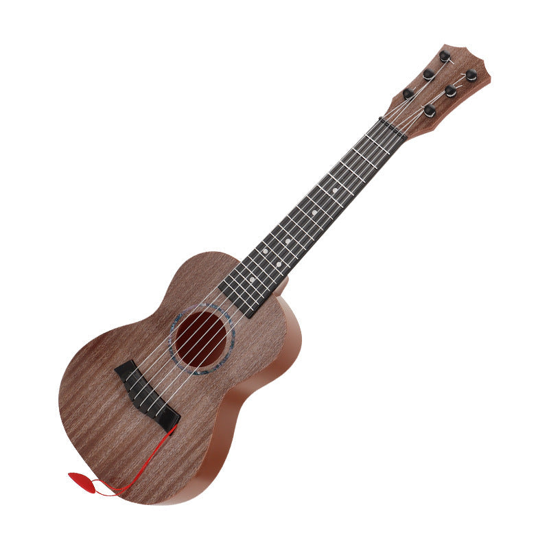 Ukelele artístico con diseño de olas