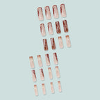 Uñas postizas de gel artísticas y elegantes