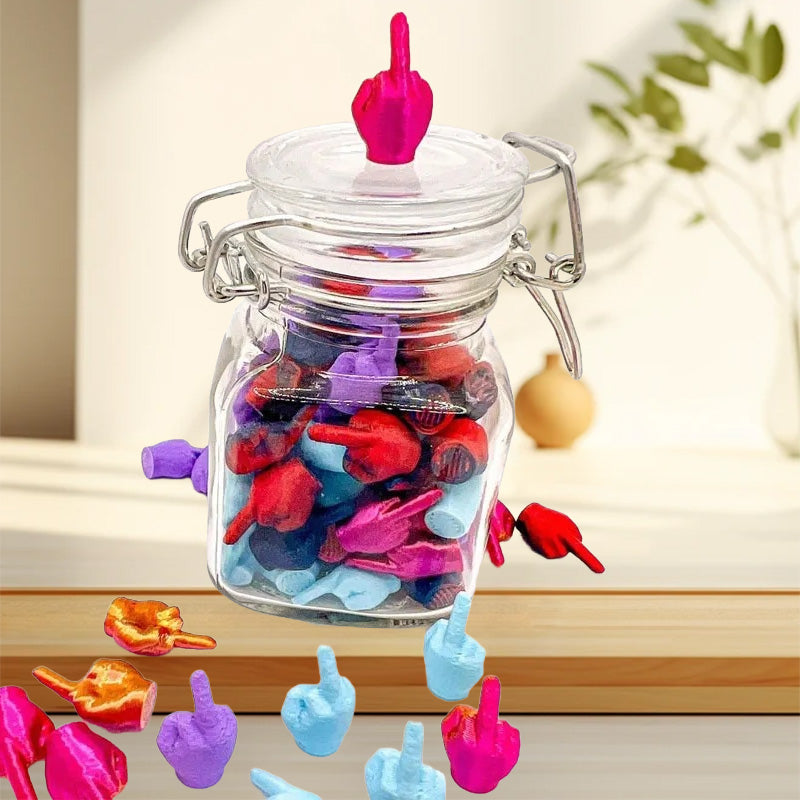 Vaso con dedos corazón