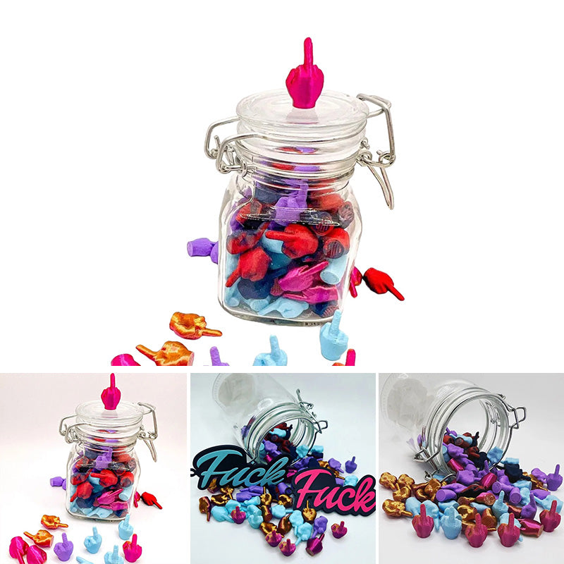 Vaso con dedos corazón