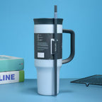 Vaso con pajita reutilizable