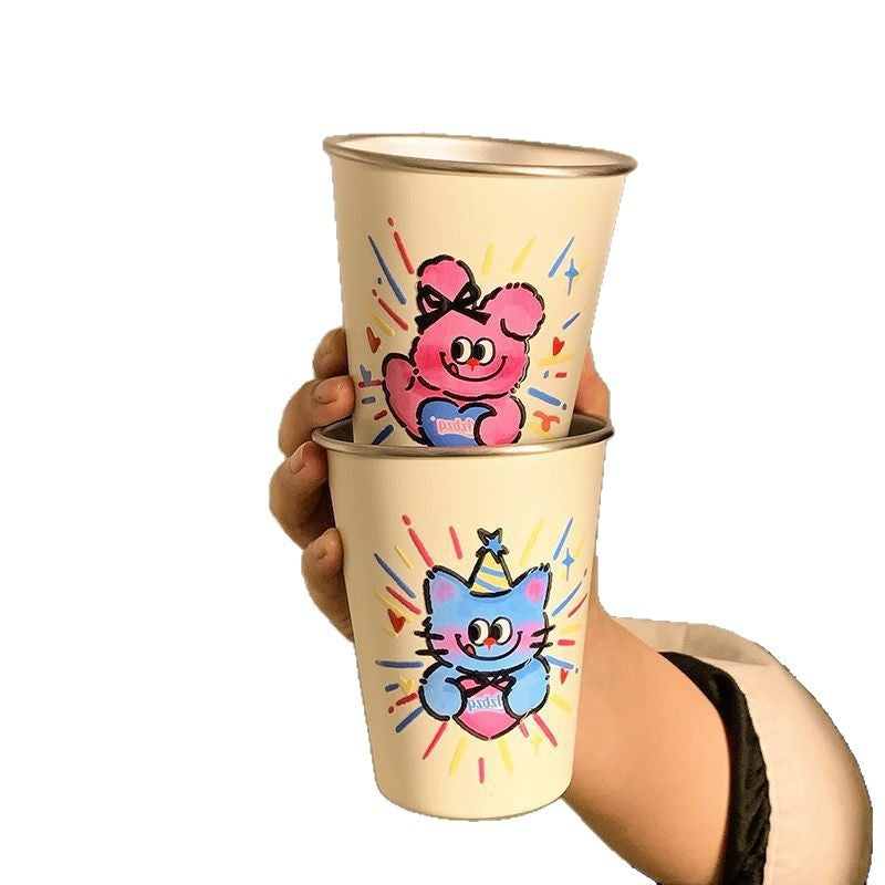 Vaso creativo con divertido motivo de gato
