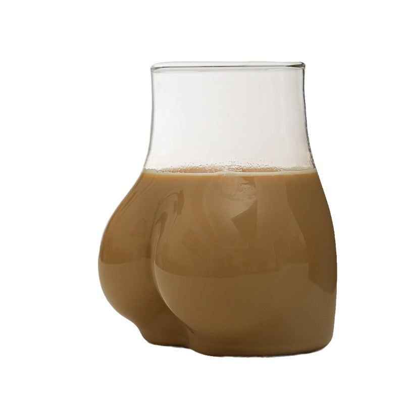 Vaso de cristal con curvas femeninas elegantes