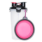 Vaso de viaje 2 en 1 con comedero para mascotas