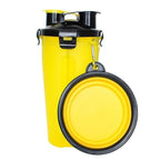 Vaso de viaje 2 en 1 con comedero para mascotas
