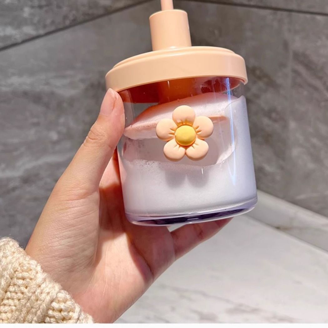 Vaso decorativo con diseño de flor