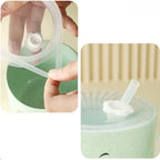 Vaso infantil con pajita y diseño de elefante