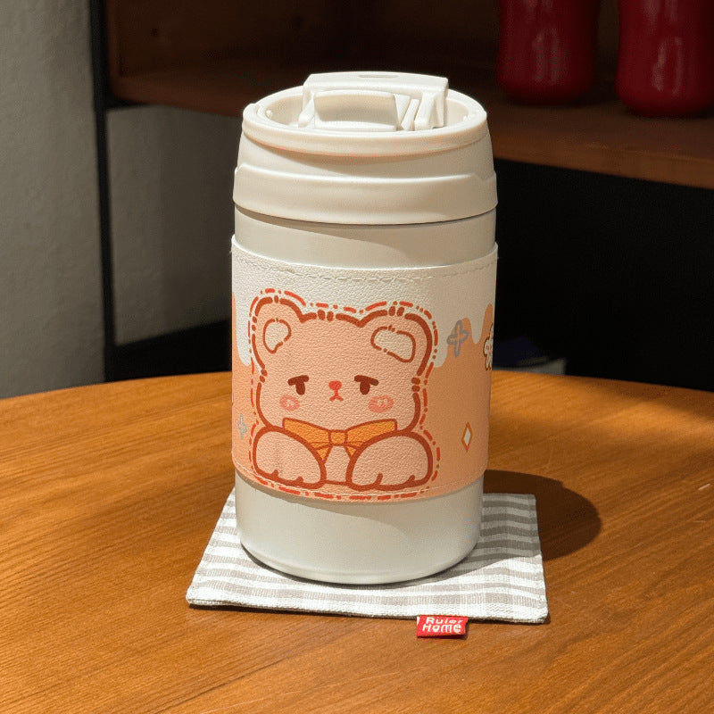 Vaso térmico con diseño de animales divertidos para mujer