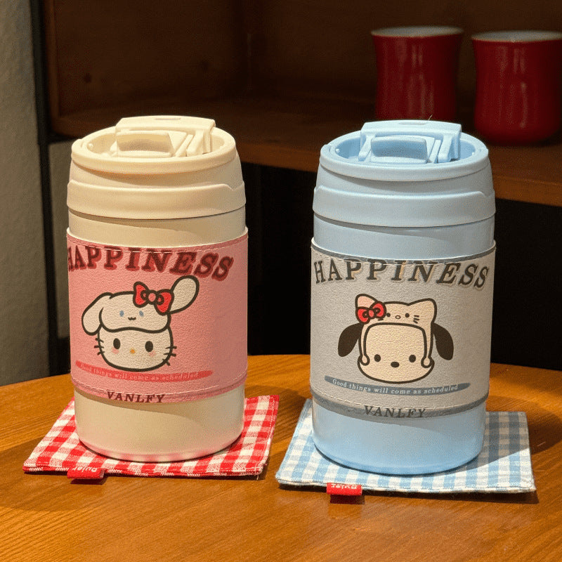 Vaso térmico con diseño de animales divertidos para mujer
