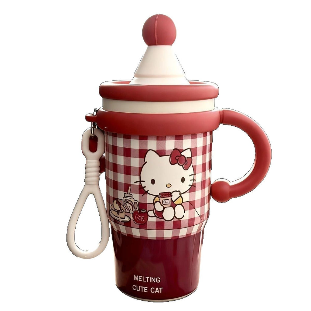 Vaso térmico con diseño de gato adorable para mujer