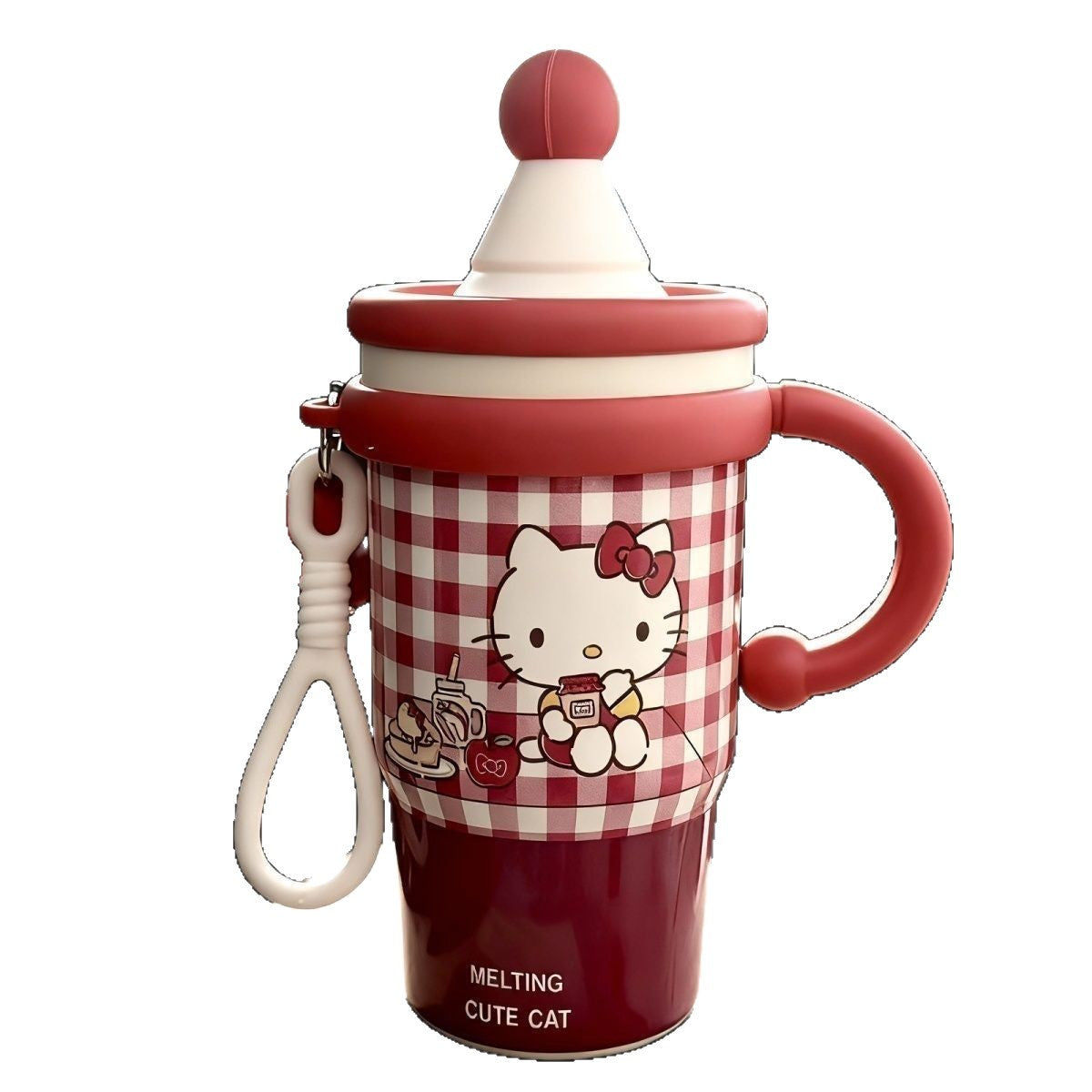 Vaso térmico con diseño de gato adorable para mujer