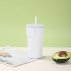 Vaso térmico unisex con tapa antipolvo y pajita