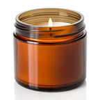 Vela de soja Amber Nights en tarro de cristal ámbar
