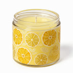 Vela de soja Citrus Zest de ORNISHOP en tarro de cristal amarillo