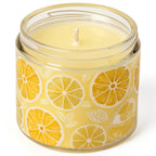 Vela de soja Citrus Zest de ORNISHOP en tarro de cristal amarillo