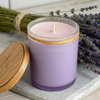 Vela de soja Lavender Fields de ORNISHOP en tarro de cristal mate