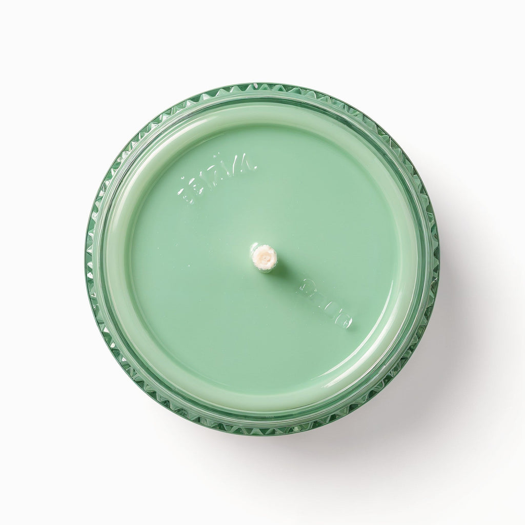 ORNISHOP Mint Refresh Soy Candle en tarro verde menta con relieve