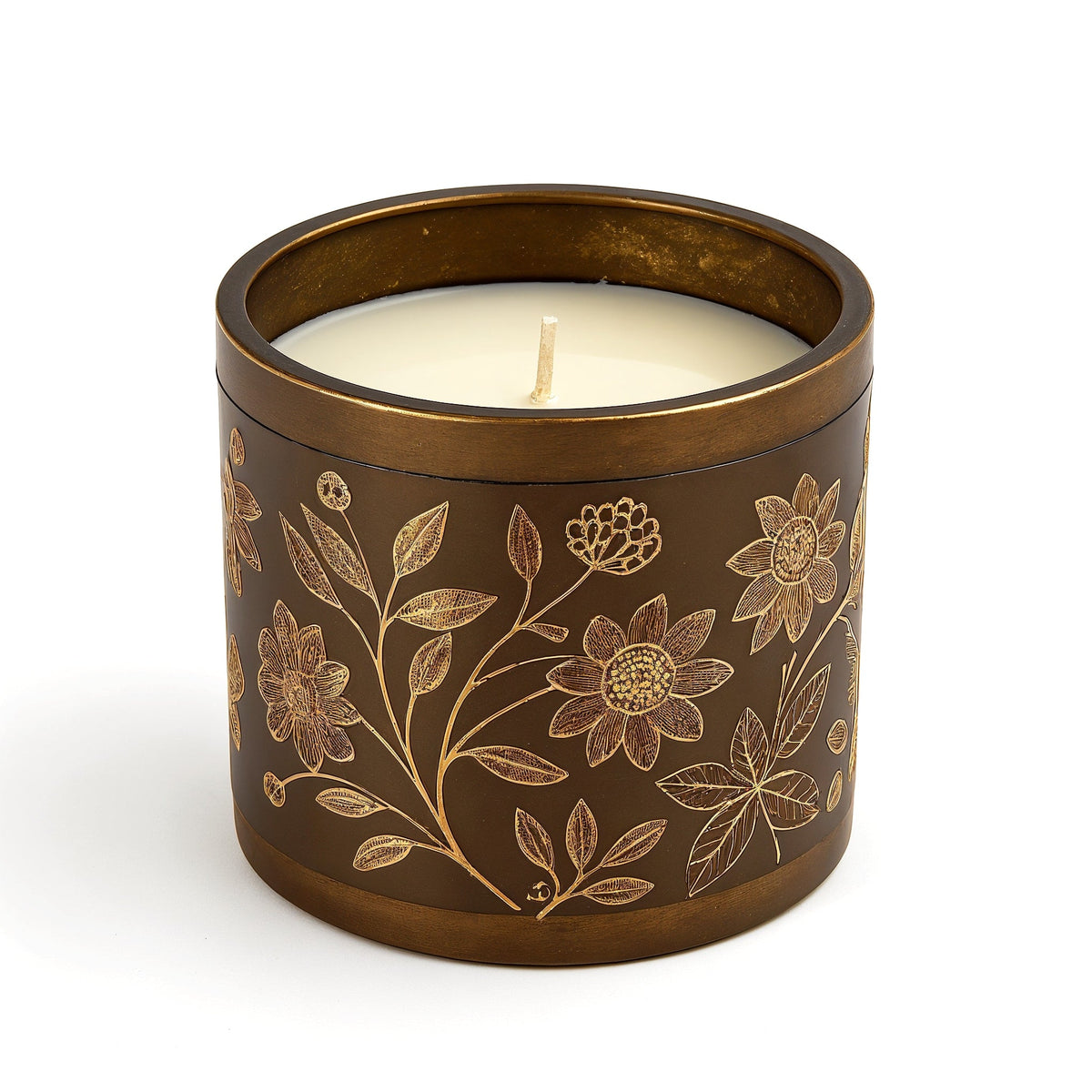 Vela de soja Patchouli Dream de ORNISHOP en tarro bronce