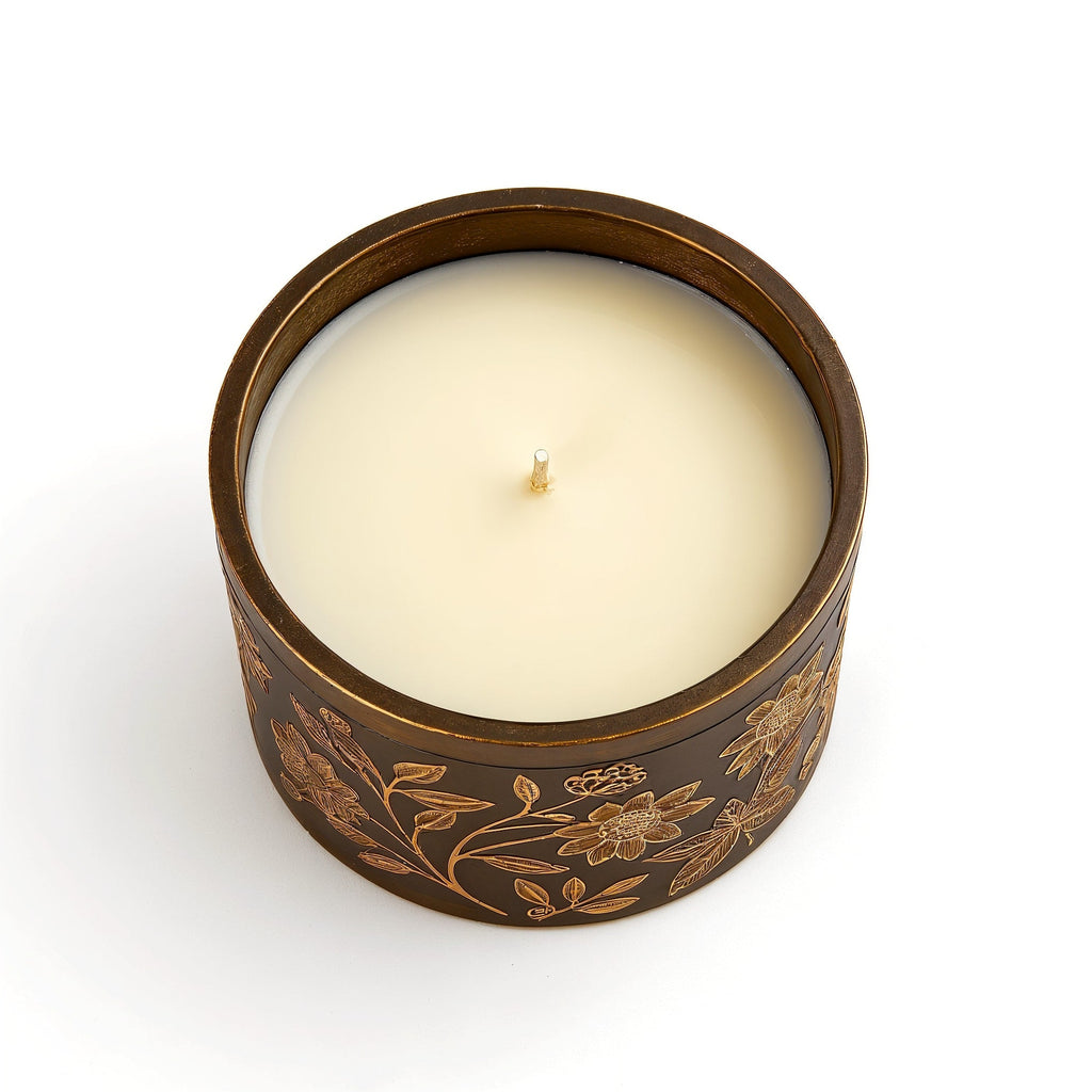 Vela de soja Patchouli Dream de ORNISHOP en tarro bronce