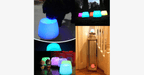 Vela LED con Bluetooth y control por app