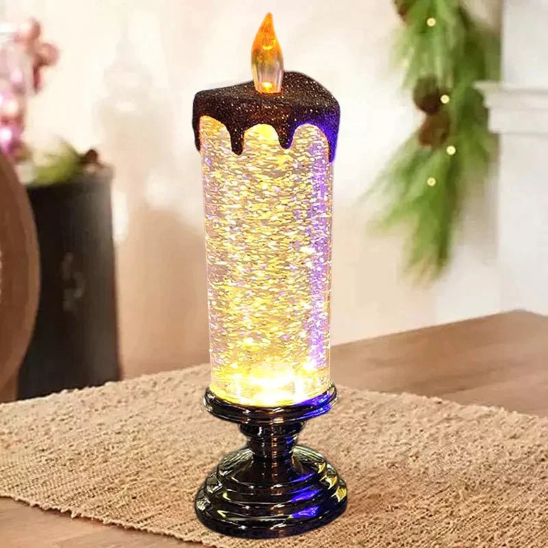 Vela LED elegante para noches de Navidad acogedoras
