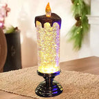 Vela LED elegante para noches de Navidad acogedoras