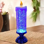 Vela LED elegante para noches de Navidad acogedoras